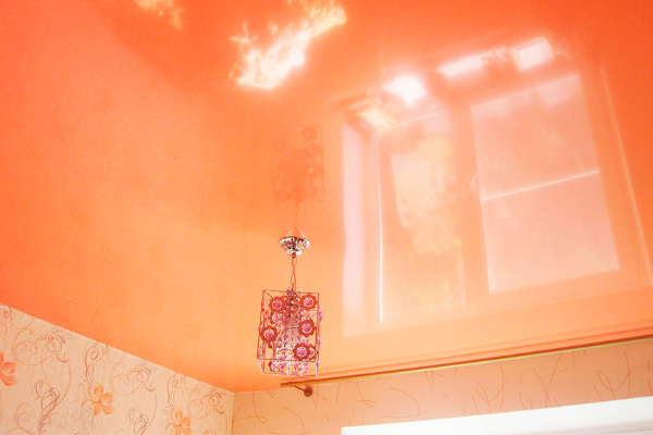 Персиковый Натяжной Потолок Фото