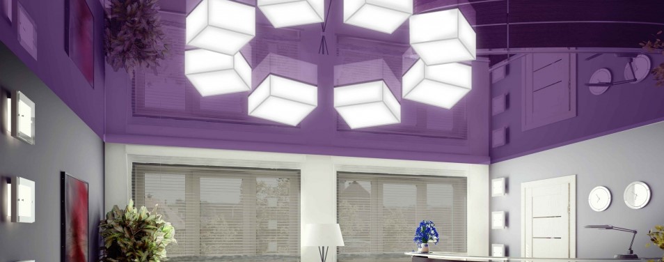 фиолетовый потолок